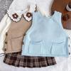 Girls' French-Style Knit Sweater Vest - Spring/Autumn Collection