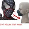 Spiderman Mundschutz-Halbmaske aus ungiftigem, weichem Gummi für komfortables Atmen