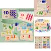 Wooden Montessori Math Learning Stick Color Recognition Matching Board Educational Toy For Early Childhood
