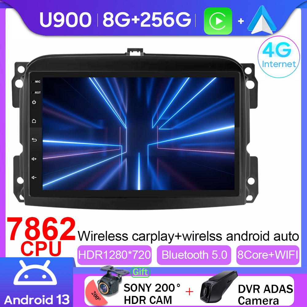 Wireless Carplay Android Auto For Fiat 500L Egea Doblo 2012-2017 Car Radio Stereo Navigation Multimedia Player Video NO 2din DVD