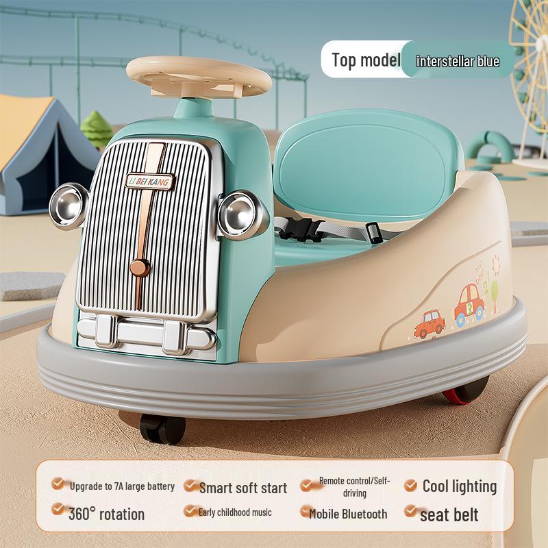 Children's Electric Bumper Car with Music & Lights – Ideal Birthday Gift for Ages 1-6