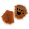 Guantes Pata de Lobo Piel Sintética Gato Manoplas sin Dedos Invierno Cálido Cosplay Halloween Disfraz de Fiesta de Lujo Accesorios