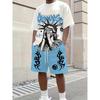 Simple Comfortable Suit Men's Print Fashion Sport Wear Men’s
