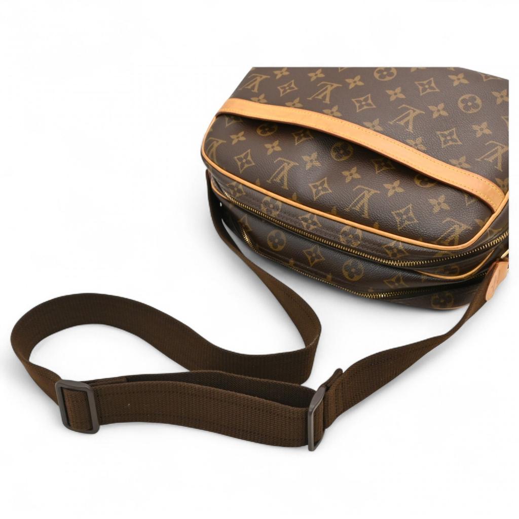 Auth LOUIS VUITTON Monogram Reporter PM Shoulder Bag lv4557bd