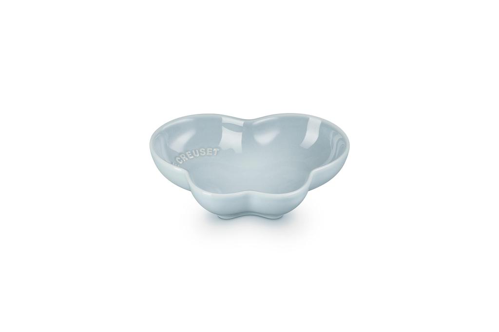 Le Creuset Sphere Butterfly Silver Heat and Cold Microwave and Oven Perfect As a Gift or Celebration Japanese Dish, Small, Blue, Resistant, Safe,