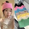 Wide-brimmed Knitted Headband Face Wash Head Wrap Cute Cat Ears Headband Female