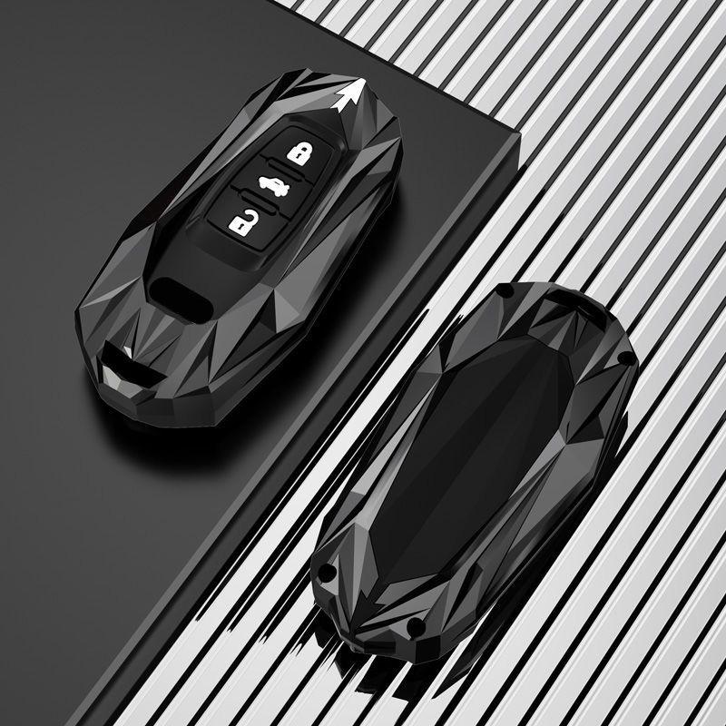 Zinc Alloy Car Remote Key Case Cover Shell Fob for A3 A4 B9 A6 A7 4K A8 E-tron Q5 Q8 C8 D5 SQ8 Key Protection Bag Accessory