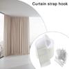 6 Meter Pleat Tape Curtain Heading Tape with 15Pcs 4 Prongs Curtain Pleat Hooks Clips Set Curtain Replacement Accessorie