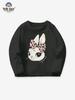 Autumn/Winter Girls' Long-Sleeve Cartoon Rabbit T-Shirt - Casual European & American Style