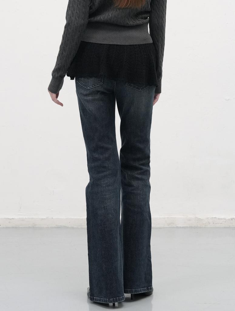 General Idea Scallop Mini Layered Skirt [Black] / Wbe3L13511