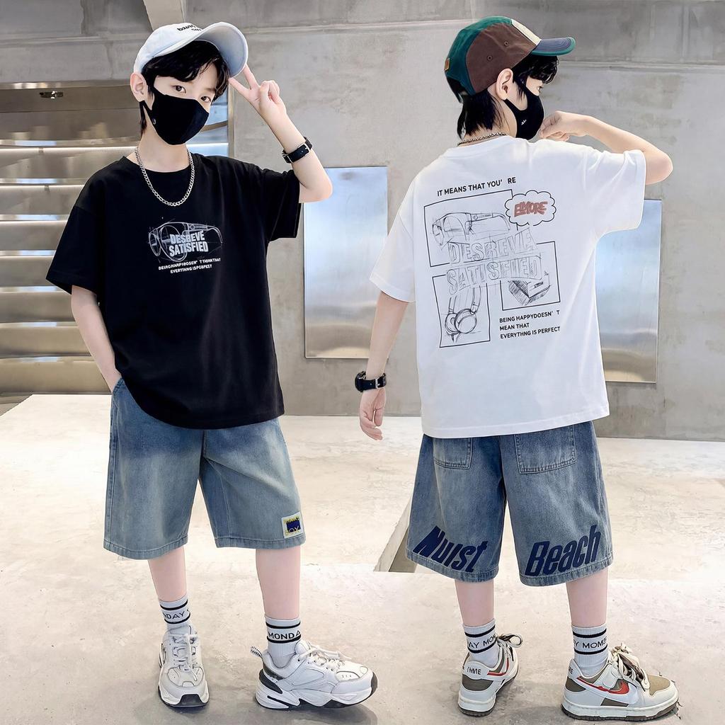 New 2026 Boys' Summer Sports Outfit - Cool, Trendy, and Lightweight for Older Kids