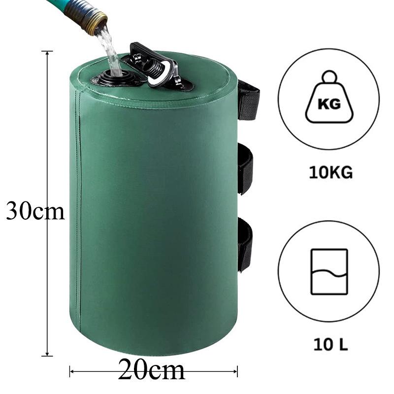 Water-Fillable Weighted Base Bag for Outdoor Tents and Umbrellas