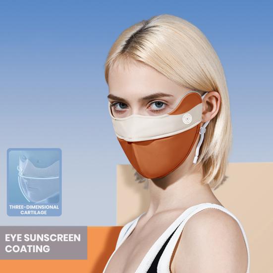 Women UV-proof Face Guard Friendly To Skin Washable Reusable Breathable Sun Protection Sports