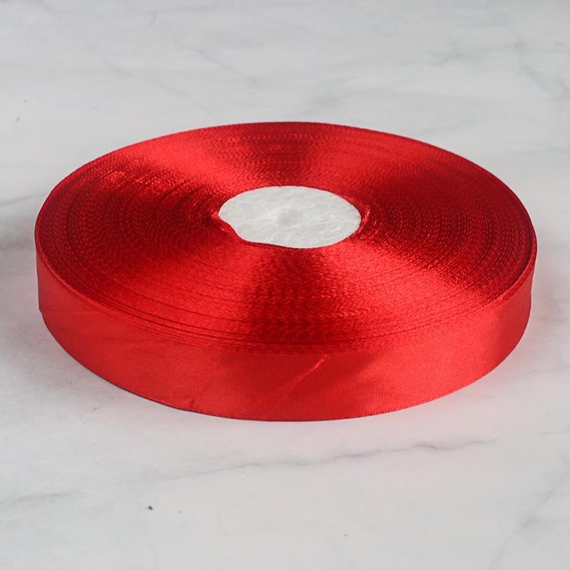 Elegantes Multifunktions-Rotes Band Verschlüsseltes Polyesterband Schleifenband Geschenkverpackung Dekoration Hochzeit Blume Kuchen Neujahr Bindeband Heimdekoration