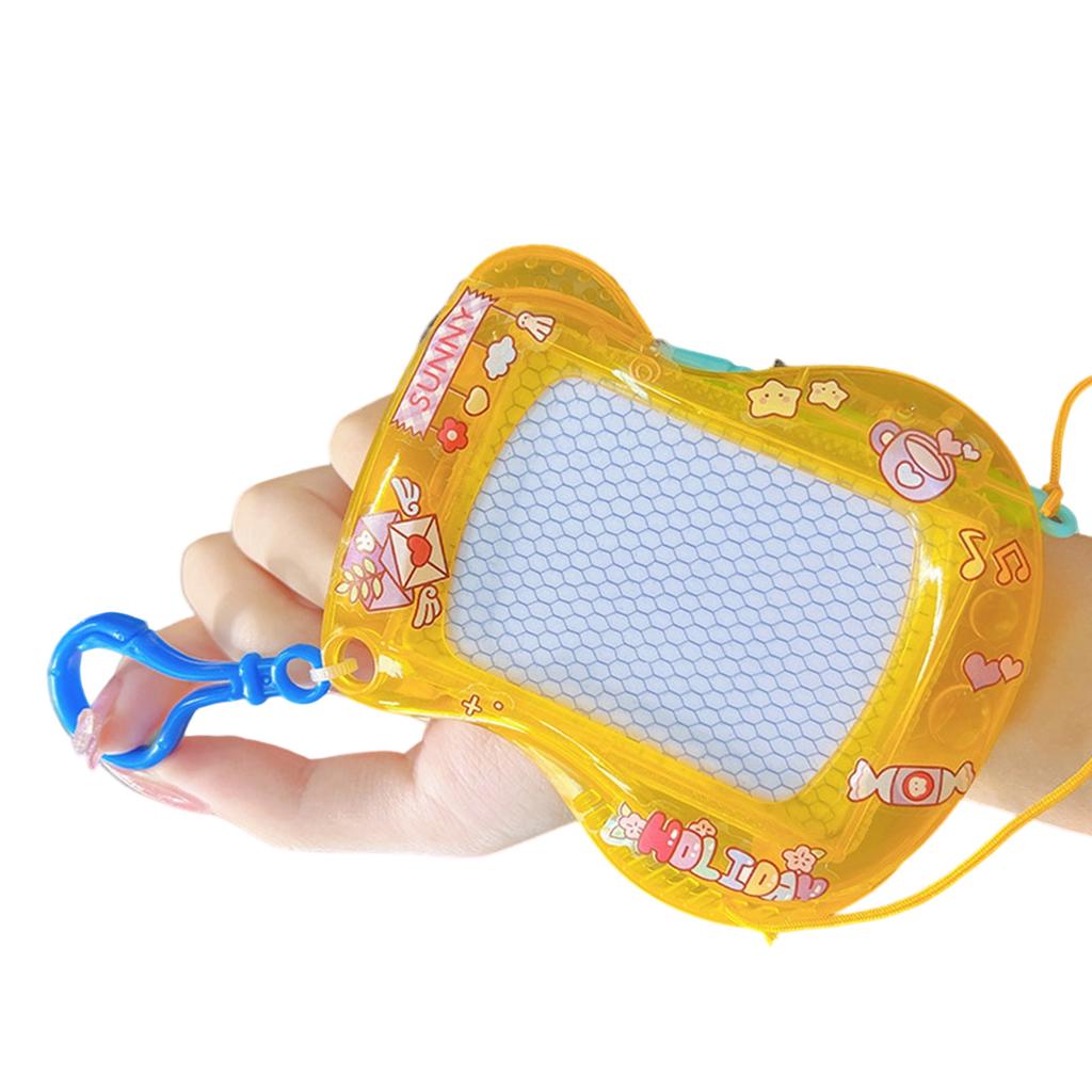 Magnetic Drawing Boards Detachable Key Rings Travel Size Doodle Toys Plastic Texture Drawing Pads Present for Kids