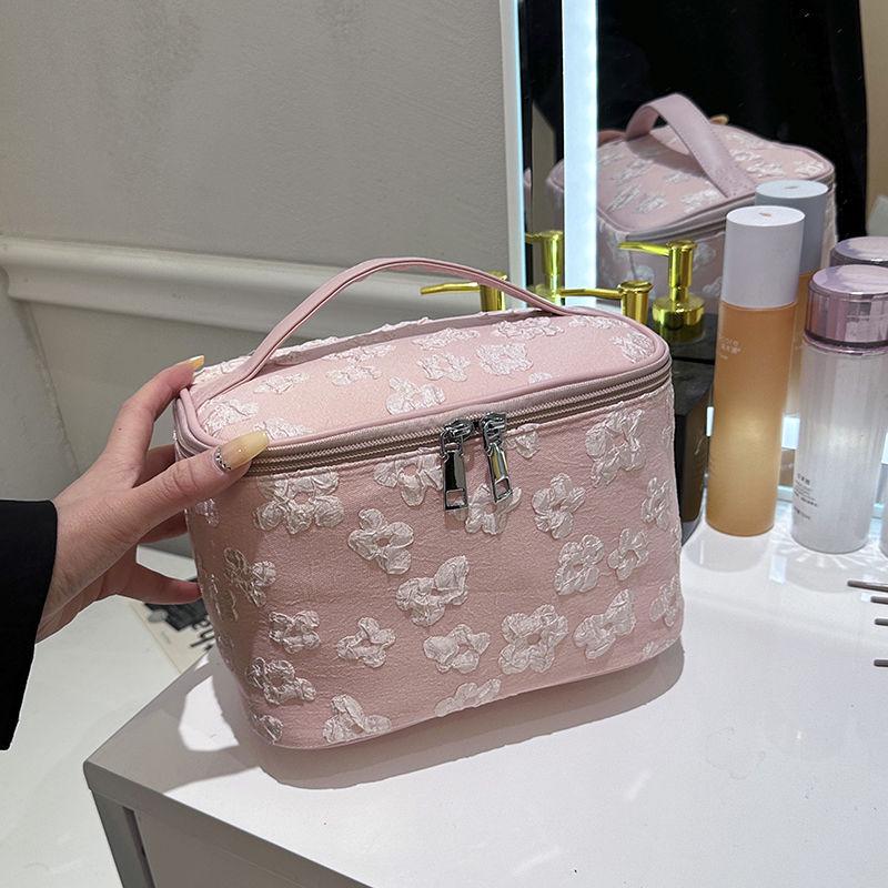 2023 Women's Large Capacity Fabric Cosmetic Handbag - Portable Wash & Storage