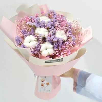 10 Pcs/Bunch Natural Immortal Cotton Dried Flower Home Decoration Garden Decoration  Fall Decor  Wedding  Home Decor