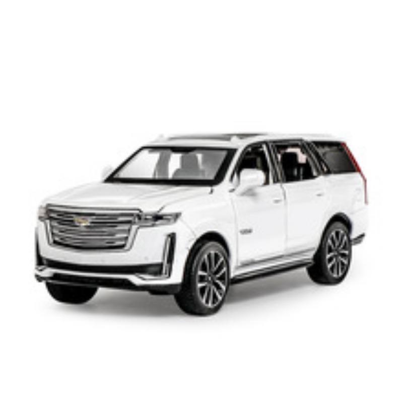 

Модель автомобиля 1/32 для внедорожника Cadillac Escalade, литой игрушечный автомобиль со звуком и светом, инерционный механизм, многоцветный 1/32-Size:16*7.5*6cm белый