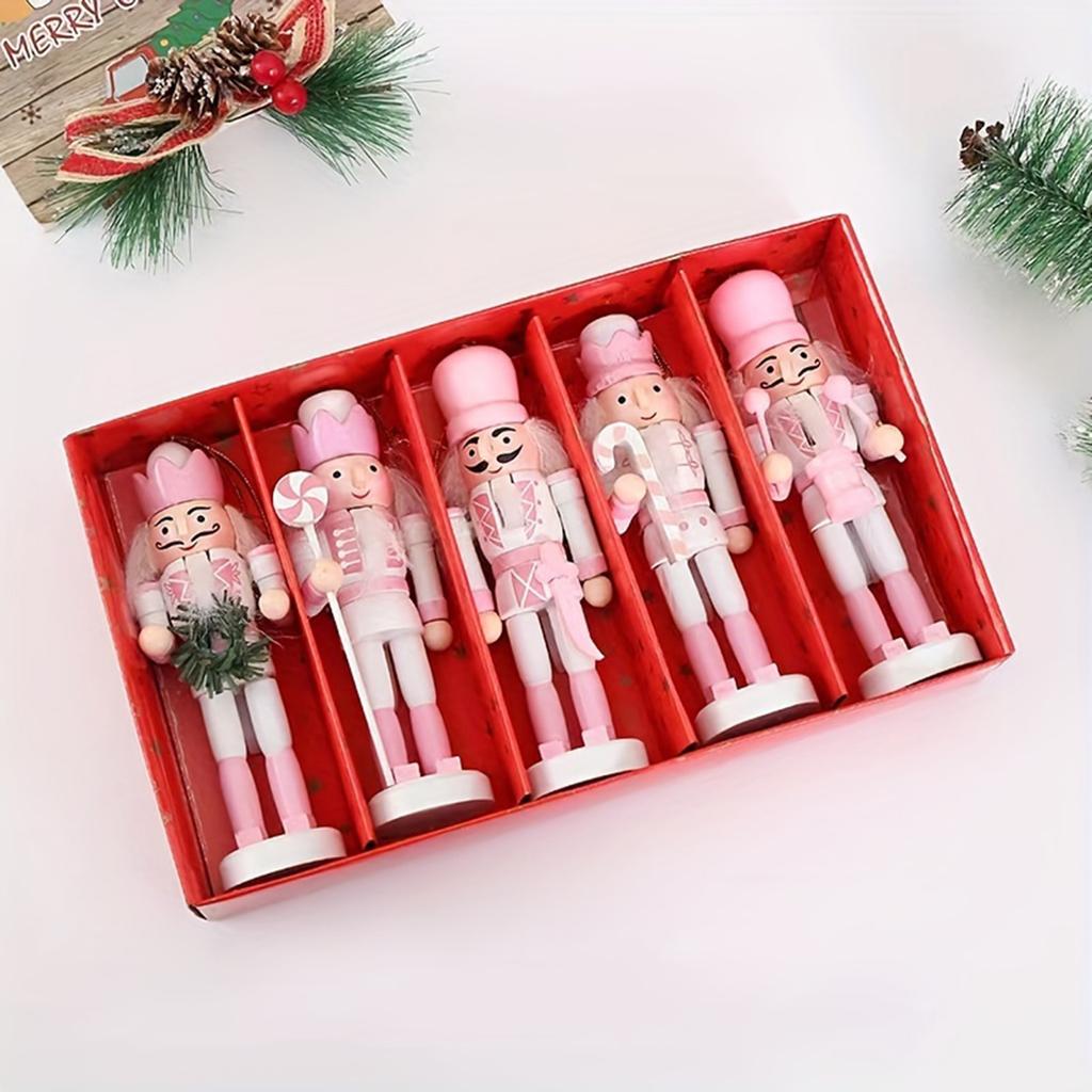 13cm 5piece Set Woodiness For Christmas Decoration Of Children's Toys And Gifts