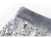 Dazzling Silver Sequin High-Waist Midi Skirt for Women - Autumn Fashion