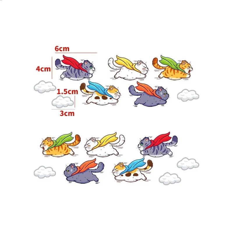 Car Stickers Styling Creative Cartoon Fun Cats  Auto Window Decals DIY Cars Motorbikes Decoration Vinyl Body Stickers