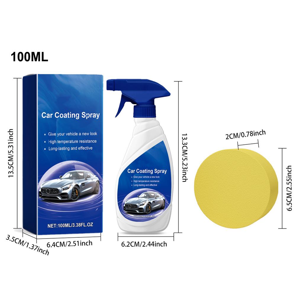 

Автомобильный воск-спрей 100 мл кристально чистое покрытие для автомобилей высокозащитный автомобильный воск-спрей для восстановления краски полироль защита синий
