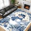 Christmas Printed Square Area Rug Soft Non Slip Floor Carpet For Bedroom Holiday Gift