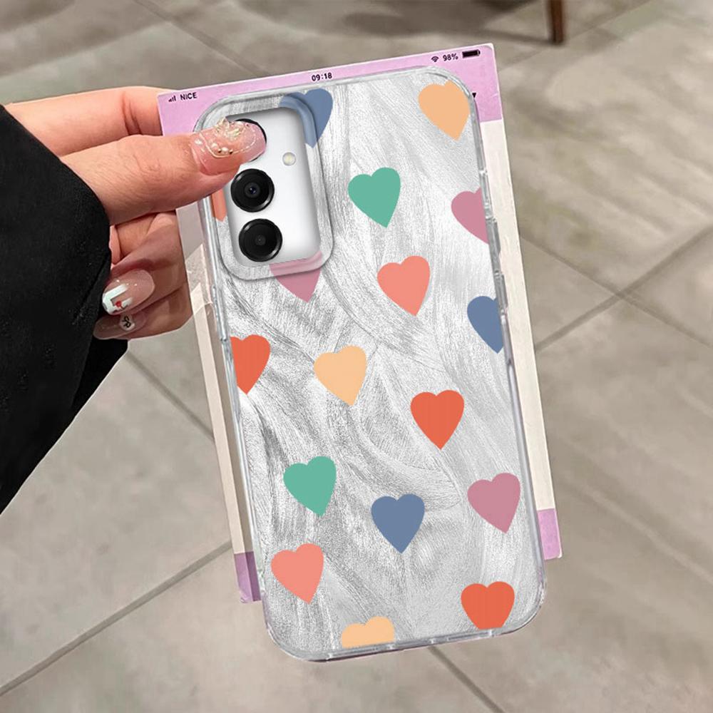Colorful Circularl Dots Women Girls Phone Case for Samsung Galaxy A55 A56 A36 A26 A16 A53 A06 A14 A24 A34 A54 A15 A25 A35 Cover