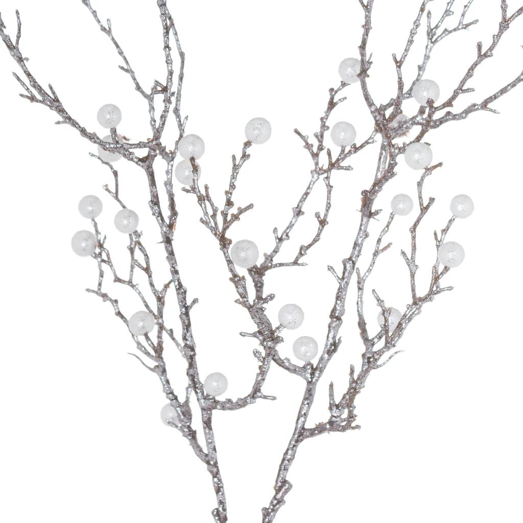 Hill Interiors Festive Faux Pearl Artificial Plant