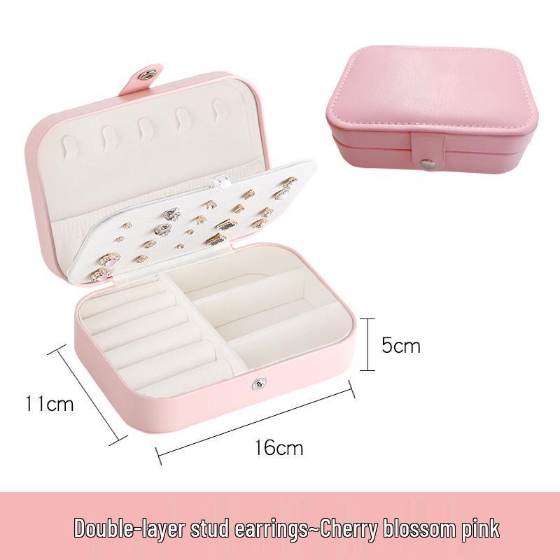 

ПУ Антиокислительная Большая Вместимость Портативная Коробка для Хранения Ювелирных Изделий для Ожерелий, Серёг, Колец и Подвесок