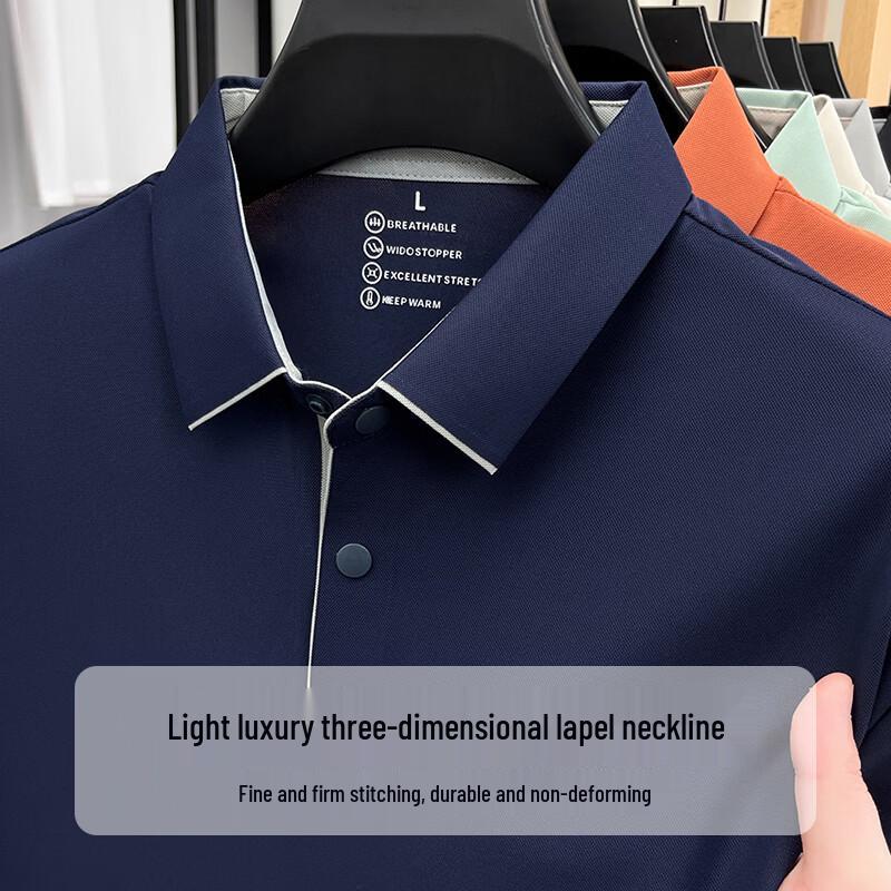 Tucano Men's Summer Ice Silk Quick-Dry Polo T-Shirt
