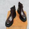 Men's Chelsea Boots 2025: Genuine Leather, Height-Enhancing, Thick Sole Martin Boots for Autumn/Winter