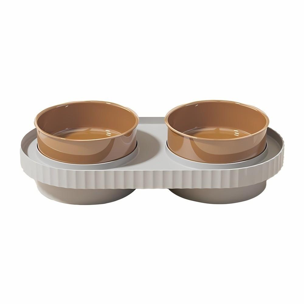 

Leak-proof Dog Food Container Non-slip Cat Drinking Bowl Dog Water Food Bowl Multi-Pet Household