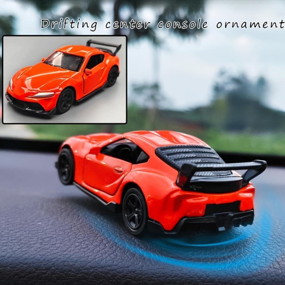 Интерактивная дрифт-машина Декоративное украшение на приборную панель автомобиля - Настоящий спорт, Идеально для автолюбителей, Украшения для автомобиля 1 оранжевый