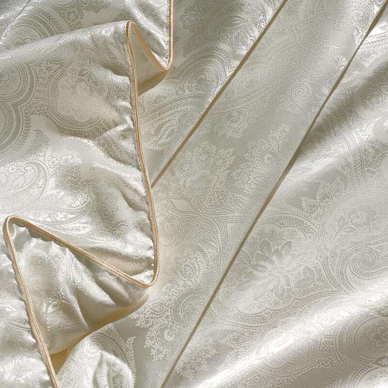 Mercury Home Textiles Moonlight Brocade Mulberry Silk Quilt