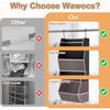 4 Tier Closet Storage Shelf Anti-Sagging Storage Bin Durable Clothes Storage Organizer  Bedroom