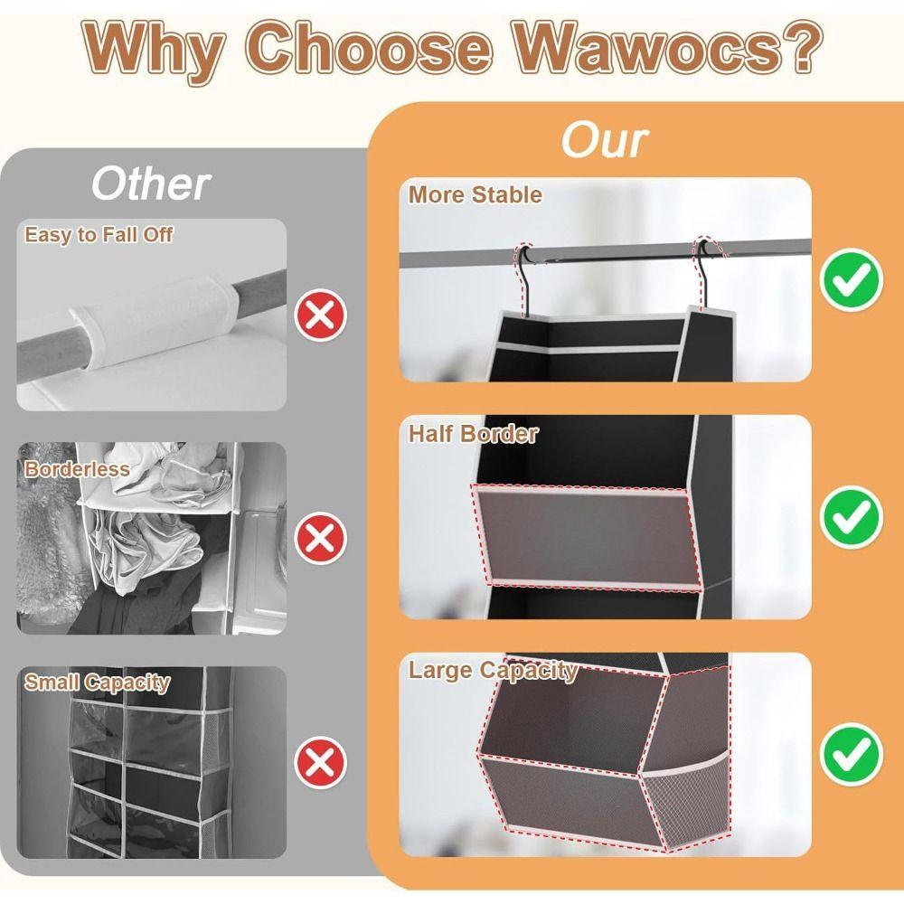 4 Tier Closet Storage Shelf Anti-Sagging Storage Bin Durable Clothes Storage Organizer Bedroom