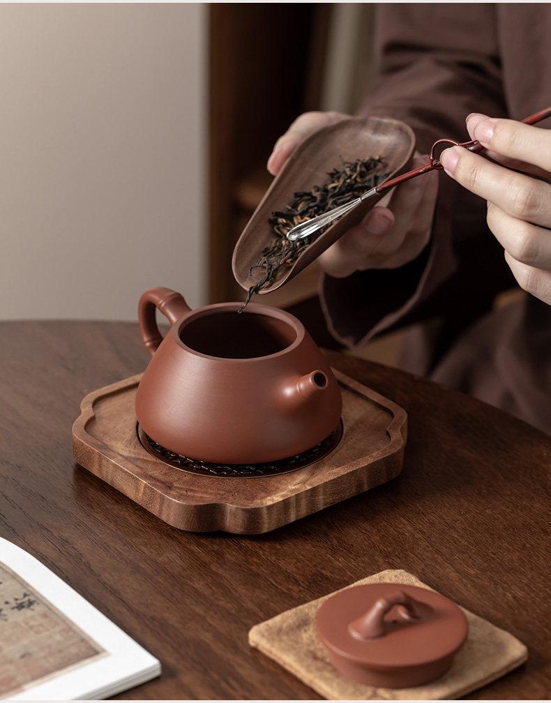 Handmade Yixing Zisha Shi Piao Teapot for Gongfu Tea, Single-Person Use, High-End Artist Design