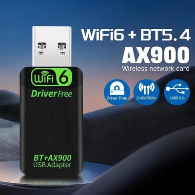 Adaptateur AX900 USB WiFi 6 Bluetooth 5.4 2 en 1 Dongle 2.4G&5GHz USB Réseau WiFi Sans Fil Récepteur Wlan Pour PC/Ordinateur Portable Sans Pilote