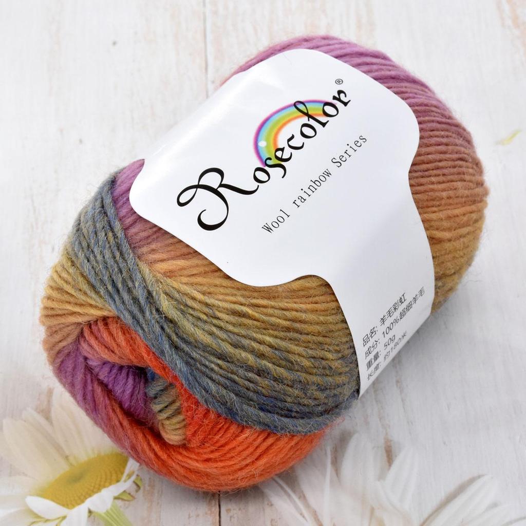 6pcs 300g (10.56oz) Soft Wool Yarn for Knitting Crochet DIY Blanket Shawl Scarf Amigurumi Jewelry Making Premium Craft Supplies Needle Arts Yarn