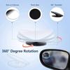 Blind Spot Mirror Glass Convex Lens Frameless Adjustable Blind Spot Mirror for Universal Vehicles Car Stick-on Design