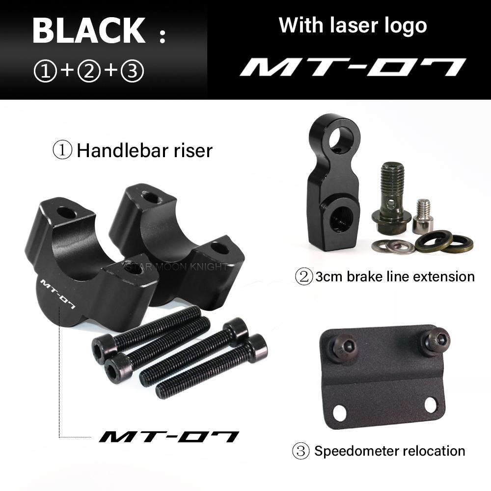 Motorcycle Handlebar Riser For YAMAHA MT-07 MT 07 MT07 2021 2022 2023 2024 2025 Accessories 28mm Heightening Clamp Mount