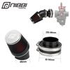 NIBBI CNC Universal Air Filter Motorcycle 42mm 48mm Mushroom Head Air Cleaner 45 Degree Bend Air Intake Pipe Filters PitBike