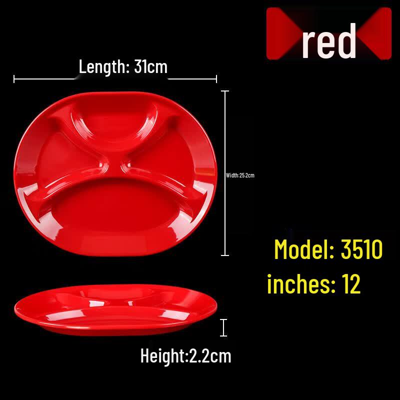 

Colorful Melamine Divided Canteen Plate