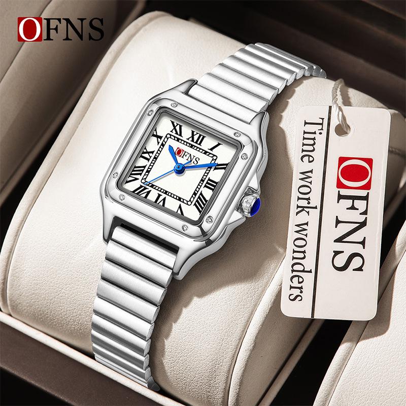 European Retro Light Luxury Square Couple Watches: Men s & Women s Waterproof Quartz