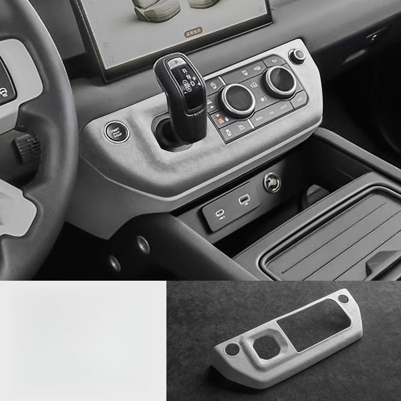 For Land Rover Defender 110, 90 version file handle cover, gear panel, armrest box cover, fur decoration modification 2022-2025