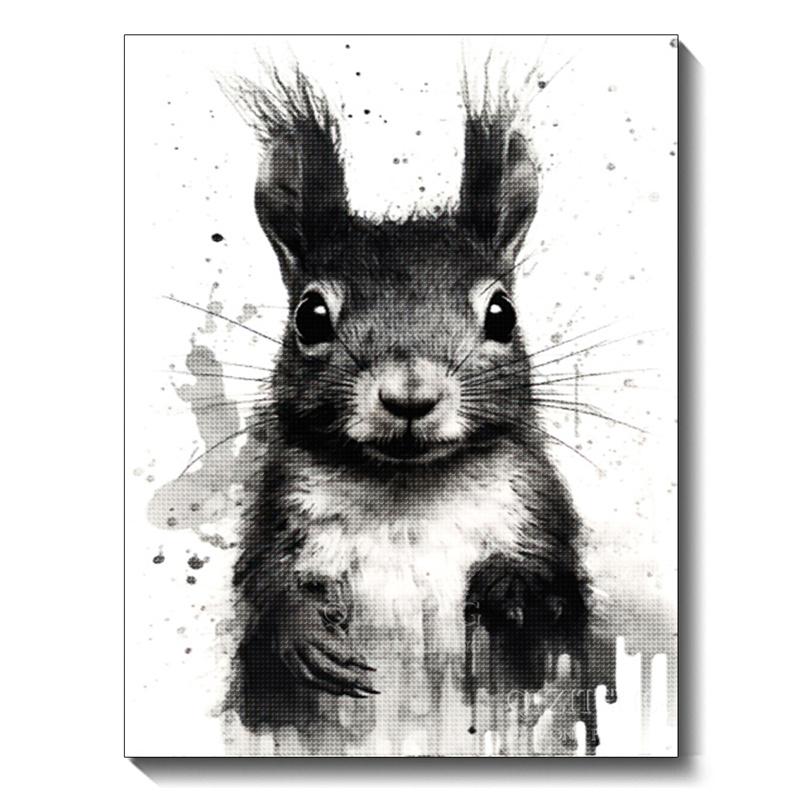 Black and White Animal Diamond Art Painting Dog 5D Full Diamond Mosaic Embroidery Cross Stitch Set Home Decoration Diy