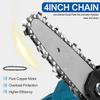 4-Inches  24V Cordless Electric Chain Saw Protable Chainsaw W/ 1 or 2Pcs Batteries For Tree Branch Wood Cutting