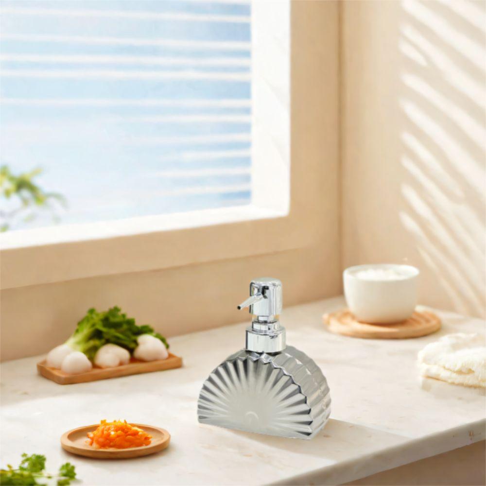 Exquisite Press Separate Bottle Light Luxury Shampoo Bottle Fan Shaped Lotion Bottle  Shower Gel