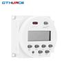 GTHURCS 220V 110V 24V 12V CN101A Timer Switch Digital LCD Power Timer Programmable Time Switch Relay 16A high quality CN101 Relays 5